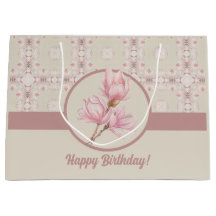 Vintag Magnolia Beige Ephemera Muster