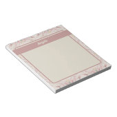 Vintag Magnolia Beige Ephemera Muster Notizblock (angewinkelt)