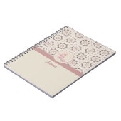 Vintag Magnolia Floral Ephemera Muster Notizblock (Linke Seite)