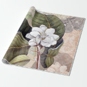 Vintag Magnolia Geschenkpapier (Ungerollt)
