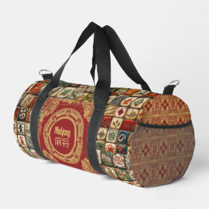 Vintag Mahjong Designs Duffle Bag