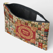 Vintag Mahjong Designs Zubehörtasche (Offen)