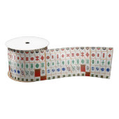 Vintag Mahjong Set Satinband (Spule)