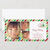 Vintag Mail-Urlaubskarte Feiertagskarte (Vorne/Hinten)