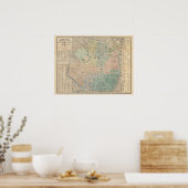 Vintag Mailand Map Poster (Küche)