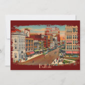 Vintag Main Street Buffalo Party Einladungen (Vorderseite)