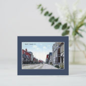Vintag Main Street Yarmouth Postkarte (Stehend Vorderseite)