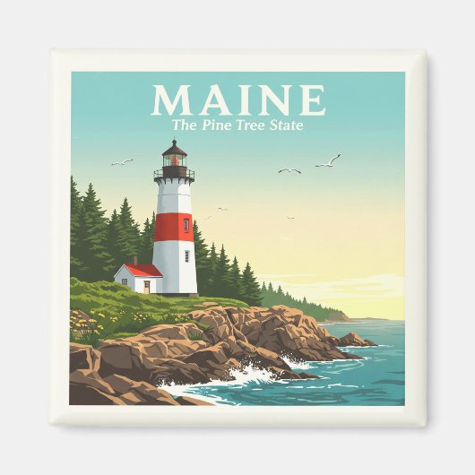 Vintag Maine Magnet (Vorne)