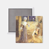 Vintag Mairy Tale Aschenputtel mit Fairy Godmutter Magnet (Vorderseite/Rückseite)
