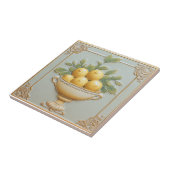 Vintag Majolica Lemon Tiles Fliese (Seite)