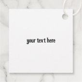 Vintag Makeup Beauty Kosmetik Retro Custom Geschenkanhänger (Rückseite)