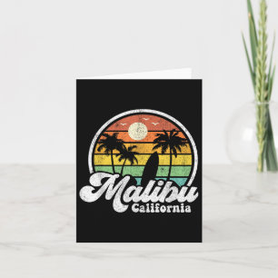 Vintag Malibu Beach California Ca Surfbrett S Karte