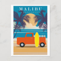 Vintag Malibu California Beach Travel