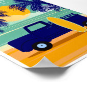 Vintag Malibu, Kalifornien Poster (Ecke)