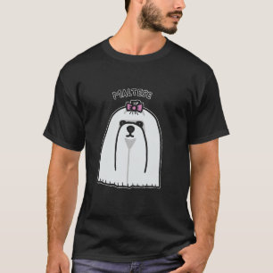 Vintag maltesische Hunde Cartoon Hunde Rasse Tiere T-Shirt