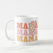 Vintag Mama Leopard Muster Kaffeetasse (Links)
