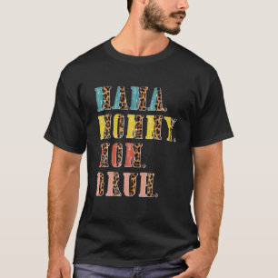 Vintag Mama Mommy Mama Bruh Leopard Funny Mother T-Shirt