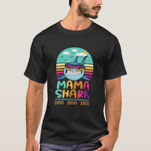 Vintag Mama Shark Doo Doo Doo Geburtstagsgeschenke T-Shirt