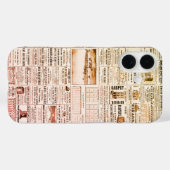 Vintag Mammoth Chart iPhone Case - Retro Cool! (Rückseite (Horizontal))