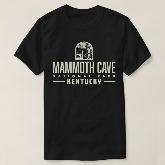 Vintag Mammoth Höhle National Park TShirt (Design vorne)