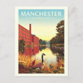 Vintag Manchester New Hampshire Postkarte (Vorderseite)