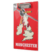 Vintag Manchester Travel Poster Klemmbrett (Links)