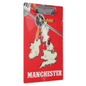 Vintag Manchester Travel Poster Klemmbrett (Rechts)