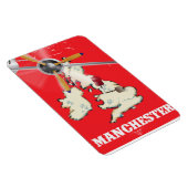 Vintag Manchester Travel Poster Magnet (Rechte Seite)