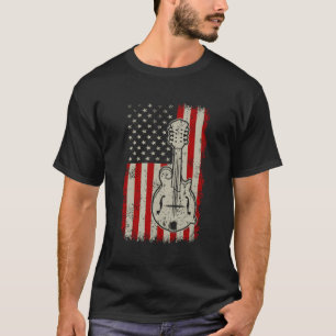 Vintag Mandolin Country Music Bluegrass American T-Shirt
