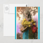 Vintag Mandolin Sinti und Roma Postkarte (Vorne/Hinten)