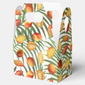 Vintag Mango & Greenery Sommerfruchtmuster Geschenkschachtel (Geöffnet)