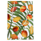 Vintag Mango & Greenery Sommerfruchtmuster Mittlere Geschenktüte (Vorderseite)