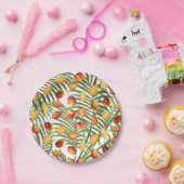 Vintag Mango & Greenery Sommerfruchtmuster Pappteller (Party)