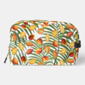 Vintag Mango & Greenery Sommerfruchtmuster Waschbeutel (Rückseite)