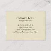 Vintag Mannequins Muster Visitenkarte (Rückseite)