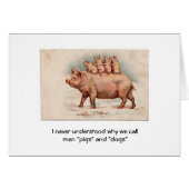 Vintag - Männer, Schweine und Hunde genannt, (Vorderseite (Horizontal))