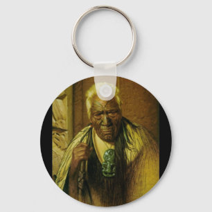 Vintag Maori Art von CF Goldie Schlüsselanhängers Schlüsselanhänger