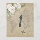 Vintag Map Brautparty Game Number 2 (Rückseite)