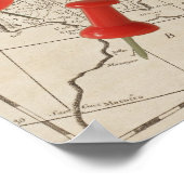 Vintag Map of Europe (1800) Kartenzeichen Poster (Ecke)