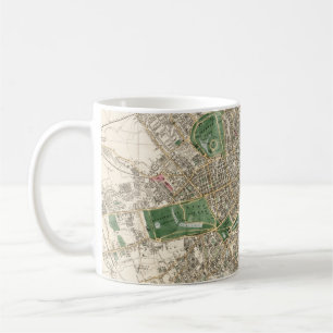 Vintag Map of London England (1853) Kaffeetasse