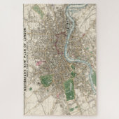 Vintag Map of London England (1853) Puzzle (Vertikal)