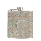 Vintag Map of London England (1862) Flachmann (Vorderseite)