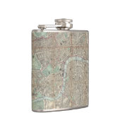 Vintag Map of London England (1862) Flachmann (Rechts)