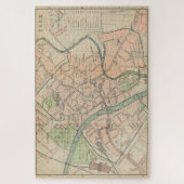 Vintag Map of York England (1890) Puzzle (Vertikal)