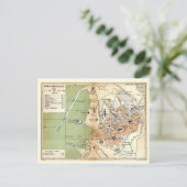 Vintag Map, Philippeville, Algerien, 1903 Postkarte (Stehend Vorderseite)
