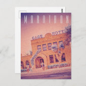 Vintag Marathon Texas Travel Postcard Postkarte (Vorne/Hinten)