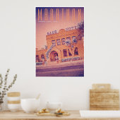 Vintag Marathon Texas Travel Poster (Küche)