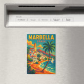 Vintag Marbella Spanien Costa del Sol Magnet (In Situ (Geschirrspüler))