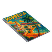 Vintag Marbella Spanien Costa del Sol Notizblock (Rechte Seite)