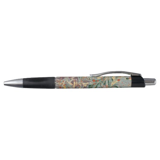 Vintag Marbleized Blue Melon Green Kugelschreiber (Oberseite)